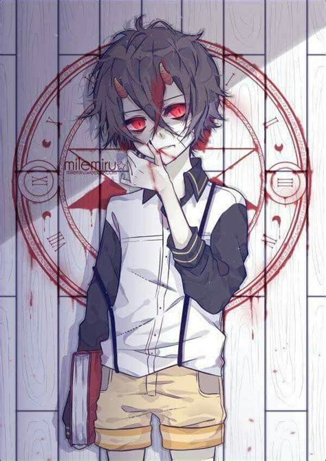 Who Is He Demon Manga Anime Demon Boy Anime Style Manga Art Anime