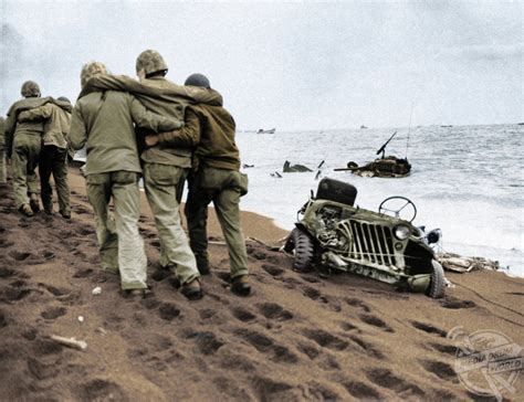 Colourised Images Of The Gruesome Battle Of Iwo Jima Show The War From
