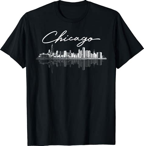 Chicago Skyline T Shirt Uk Fashion