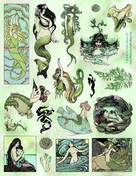 Mermaid Drawings Mermaid Art Vintage Mermaid Fantasy Art