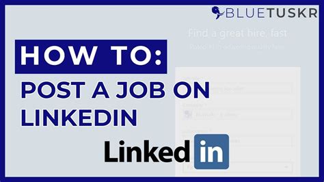 How To Post A Job On Linkedin Updated 2023 Youtube