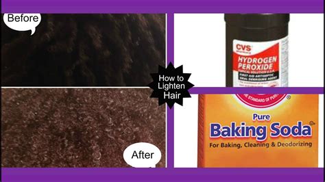 How To Lighten Hair With Hydrogen Peroxide And Baking