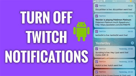 How To Turn Off Twitch Notifications On Android Youtube