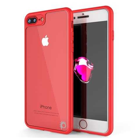 Iphone 8 Plus Case Mask Series Red Full Body Hybrid Dual Layer Tp