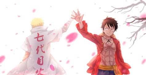 4580687 Anime Crossover Monkey D Luffy Uzumaki Naruto Naruto