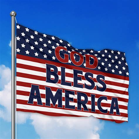 God Bless America Flag American Bless Flag Usa Christian Patriotic Flag