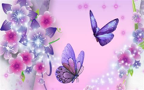 47 Pink Butterfly Wallpaper Desktop On Wallpapersafari