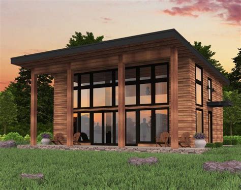 Bamboo House Plan Shed Roof Modern Small House Plans