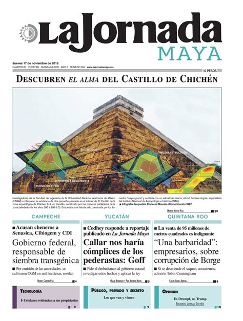 La Jornada Maya · Jueves 17 De Noviembre 2016 By La Jornada Maya Issuu