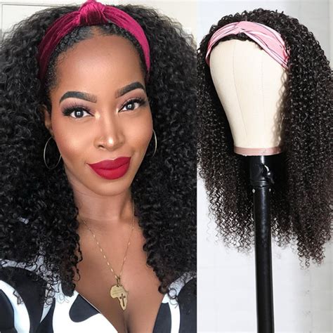 Nadula Afro Curly Human Hair Half Wig For Black Women 150 Density Affordable Kinky Curly Wig