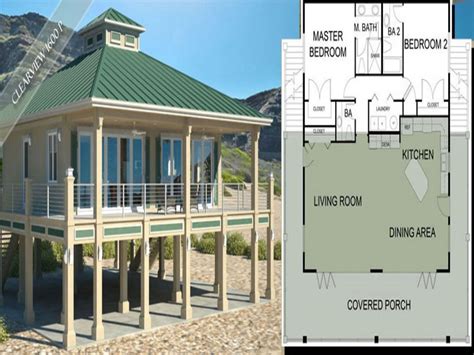 Coastal House Plans On Pilings Photos