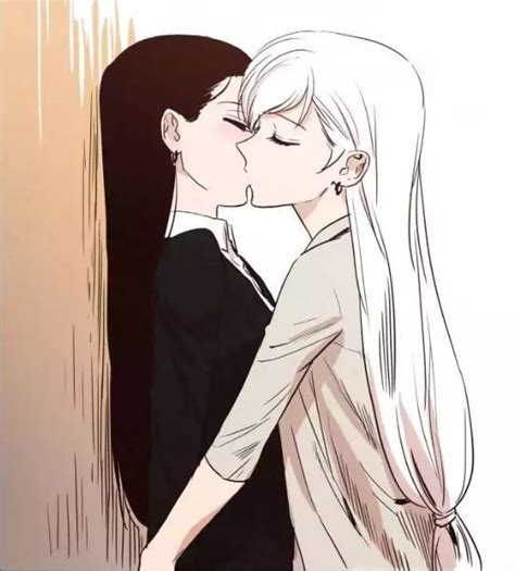 Lgbt Anime Anime Girlxgirl Anime Kiss Lesbian Art Cute Lesbian Couples Lesbian Love Cute