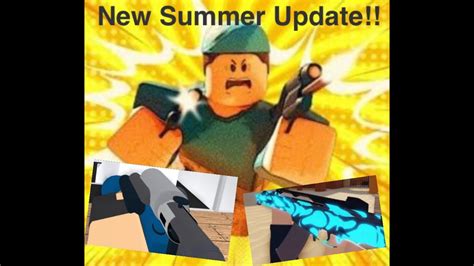 First Few Rounds Of The New Summer Update Roblox Arsenal Mobile Youtube
