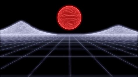 80s Retro Futurism Background Loop 3d render Motion Background 