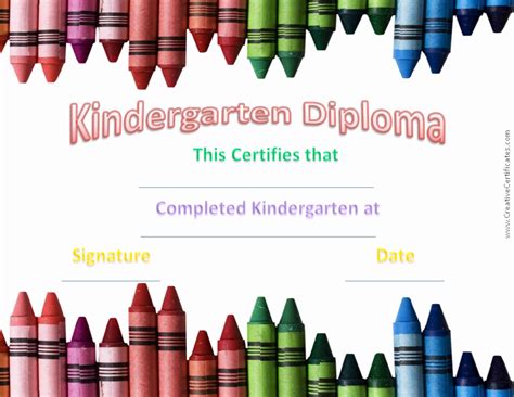 Kindergarten Certificate Free Printable Best Of Free Custom