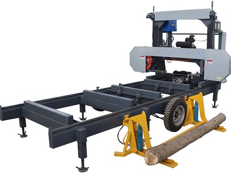 Forest Portable Sawmill Horizontal Bandsaw Wood Cutting Mobile Band Saw Machine