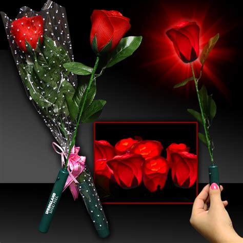 Led Red Rose Light Up Novelties