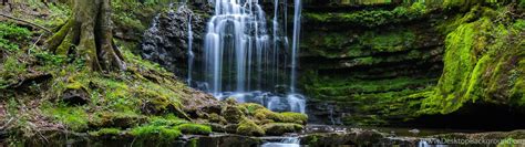 Waterfall Nature Forest Wallpapers Hd Desktop And Mobile