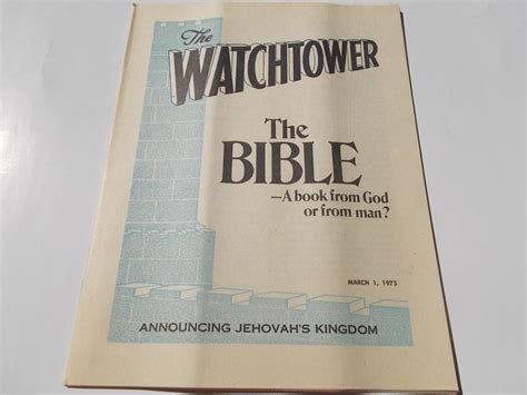 The Watchtower March 1 1975 Announcing Jehovahs Kingdom Single