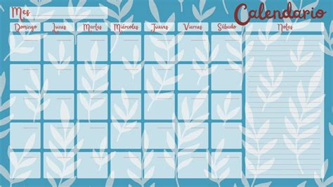 Plantillas De Calendarios Gratis Canva