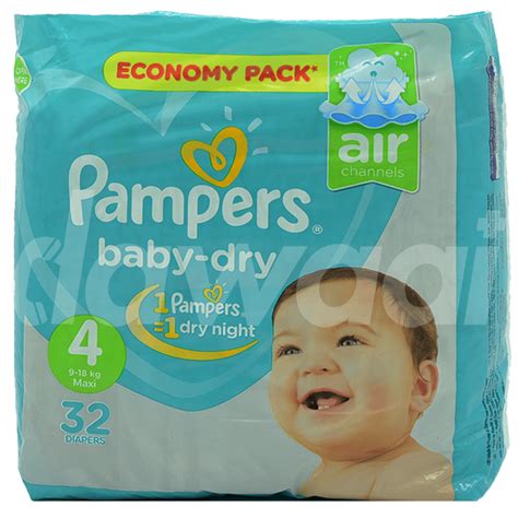 Buy Pampers Baby Dry Size 4 9 18 Kg Maxi 32 Counts Online In