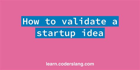 How To Validate A Startup Idea