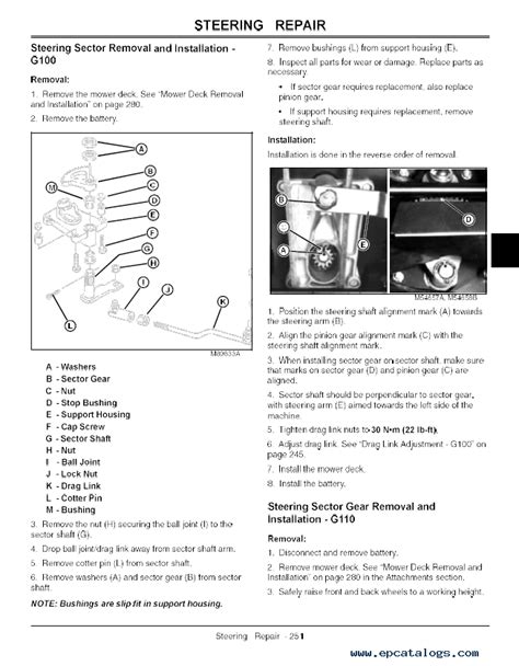 Windows phone, ipad and mac delivery: John Deere G100 G110 Garden Tractors TM2020 PDF Manual