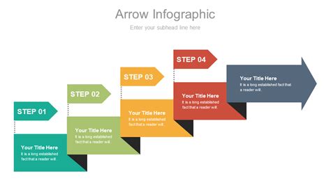 Steps Arrow Infographics Template For Powerpoint Timelines Stages The