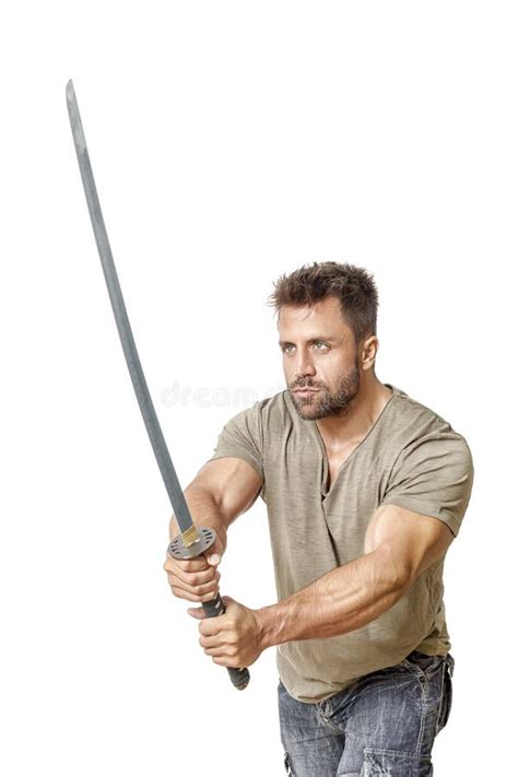Man With Sword Stock Photo Image Of Sword Ancient Person 57577094