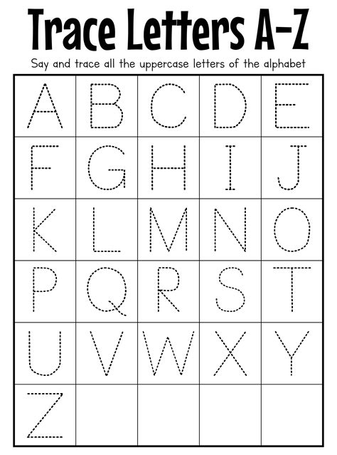 Printable Alphabet Letters Tracing Alphabet Tracing Letter Tracing Abc