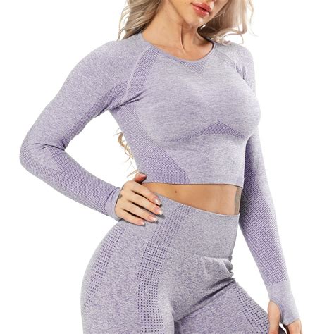 Long Sleeve Workout Tops For Women