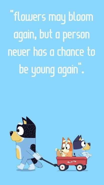 Bluey Phone Screen Saver With Quote Kids Birthday Birthday Party