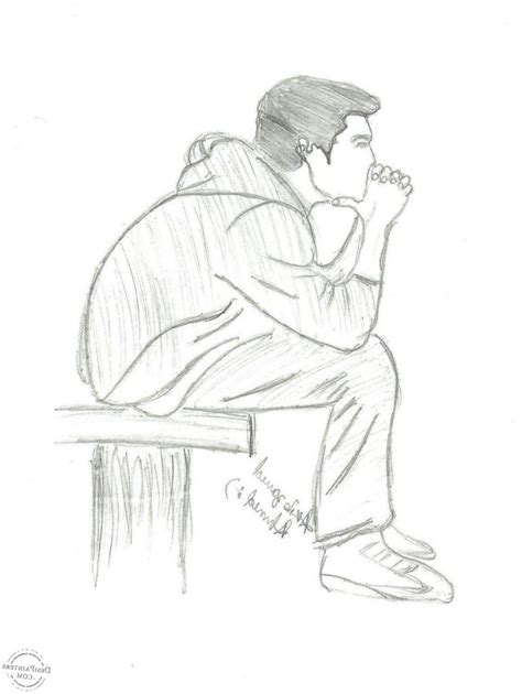 Sad Boy Sketch At Explore Collection Of Sad Boy Sketch