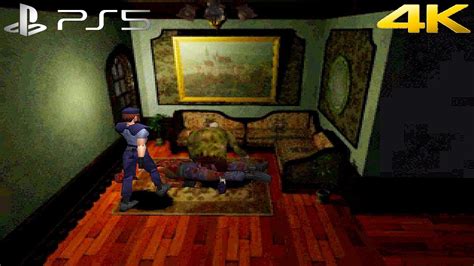Resident Evil Directors Cut Ps1 On Ps5 Gameplay 4k Youtube
