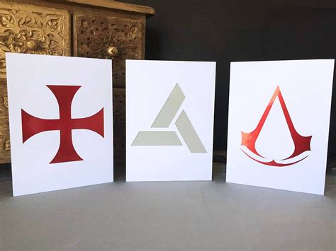 Assassins Creed Abstergo Templar Greeting Cards Nothing Is True