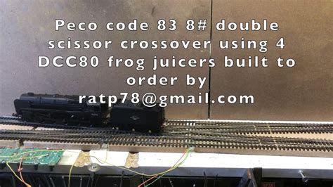 Peco Code 83 8 Scissor Crossover Using Gaugemaster Dcc80 Frog Juicers