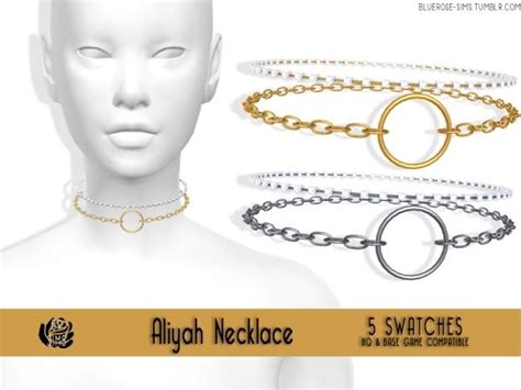 Aliyah Necklace The Sims 4 Download Simsdomination In 2021 Sims 4