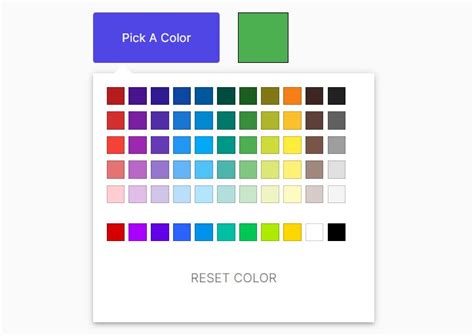 Pick Colors From A Predefined Palette Jquery Choose Colorjs Free