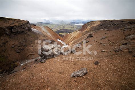 Volcanic Landscape Landmannalaugar Iceland Stock Photo Royalty