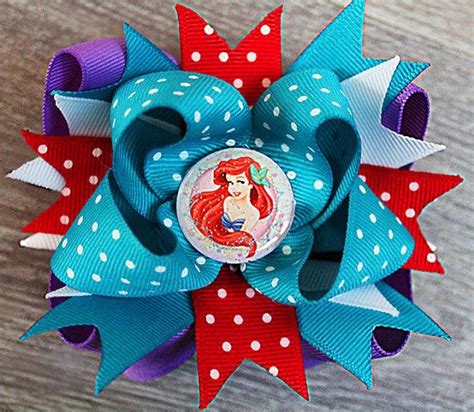 Disney Princess Hair Bow Or Headbands Ariel By Thinkpinkbowtique1