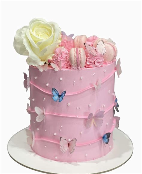 Bright Pink Butterfly Cake Sugar Whipped Cakes Website