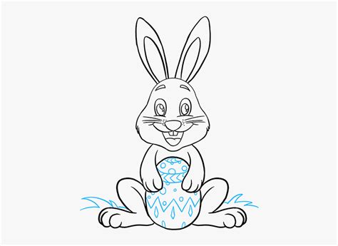 1) draw a rectangle that will define the conditional proportions and boundaries of the chosen drawing. How To Draw An Easter Bunny - Easy Draw Easter Bunny, HD ...
