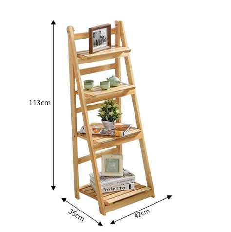 34 Tier Ladder Shelf Bookcase Bookshelf Folding Plant Flower Etsy