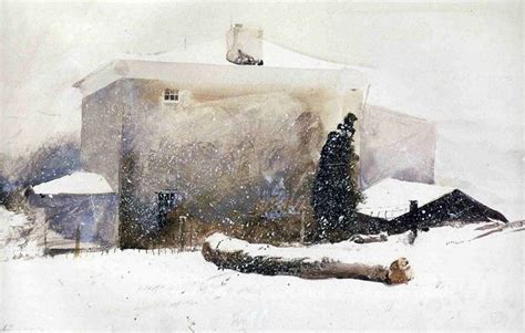 First Snow Groundhog Day Study 1959 Dry Brush Andrew Wyeth