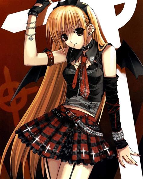 Anime Goth Girl From The 2000s Rnostalgia