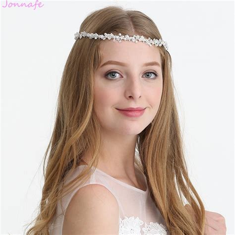Buy Jonnafe Fashion Silver Rhinestone Bridal Forehead
