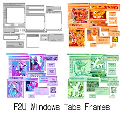 F2u Windows Tabs Frames By Clsco On Deviantart
