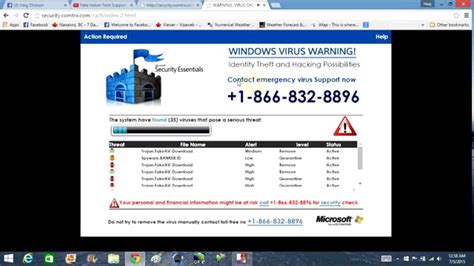 Remove Fake Microsoft Security Essentials Technical Support Scam Youtube