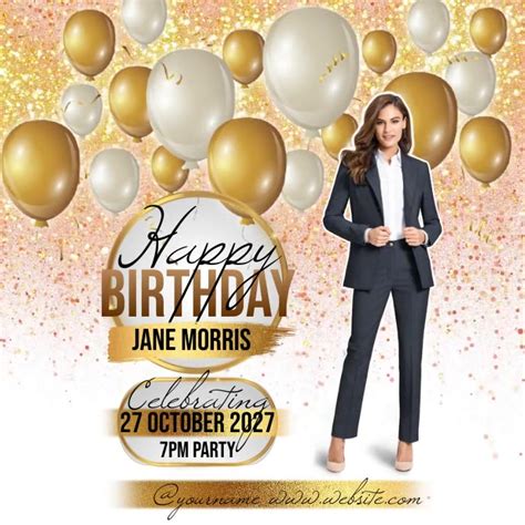 Business Employee Birthday Wishes Instagram Template Postermywall