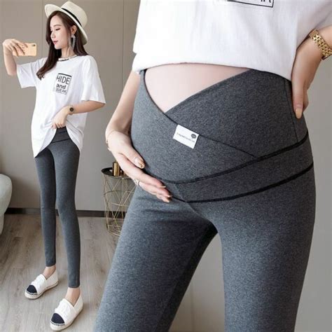 Skinny Maternity Legging Across Vlow Waist Belly Legging Pregnant Women